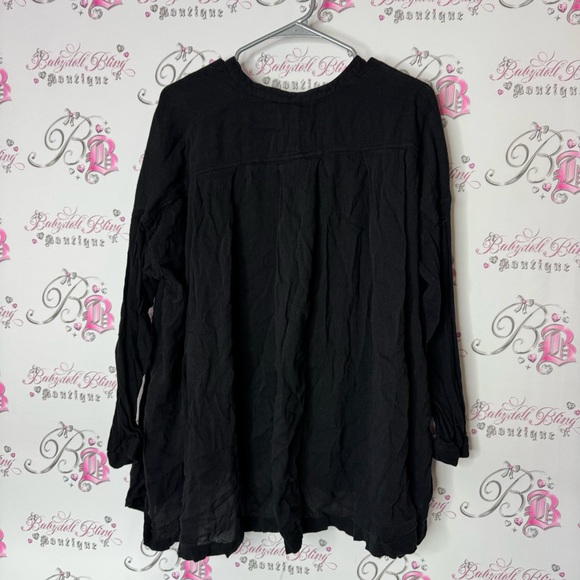 Denim & Supply Ralph Lauren Black long sleeve Button Down Shirt flowy light - Picture 4 of 6